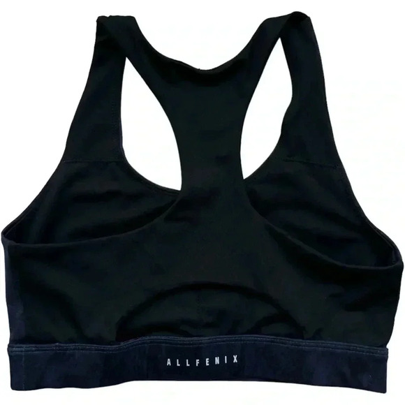 ALLFENIX | Racerback Sport Bra | Deep Stone Navy Black | Compression | Small - Picture 4 of 8